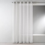 Voilage en �tamine tiss�e grande largeur - blanc