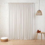 Voilage galon fronceur gaze de lin - �cru