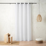 Voilage � ?illets 145x240cm philippine - blanc optique