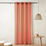 Voilage � ?illets 150x240cm kaolin - rose p�can