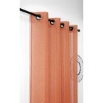 Voilage oeillet freeze orange