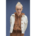 Sweat - shirt fille capuche cinogi marron