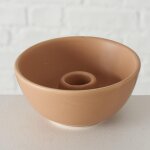 Yofran bougeoir coupelle beige