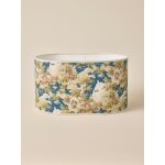 Abat - jour ovale imprim� fleuri - grand mod�le victoire