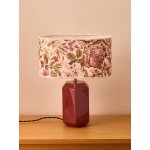 Abat - jour ovale imprim� fleurie - petit mod�le victoire