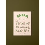 Affiche babar yoga - cyrillus x oneart