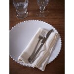 Assiette plate  perle  par lot de 6 - collection costa nova