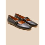 Ballerines 2 brides cuir femme