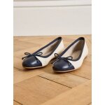 Ballerines bicolores cuir femme
