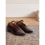 Ballerines cuir vernis femme