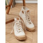 Baskets authentique mid pataugas en toile coton bio