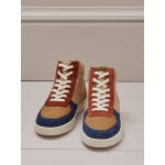 Baskets montantes cuir multicolore femme
