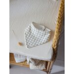 Bavoir bandana ponge et gaze de coton
