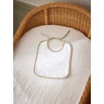 Bavoir en �ponge et tissu liberty