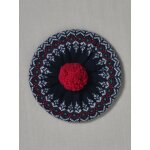 Bret jacquard fille en laine