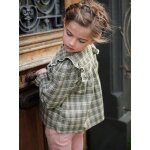 Blouse brod�e fille � carreaux