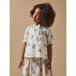 Blouse coton dobby imprim�e fille