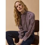Blouse femme imprim� pied - de - coq