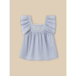 Blouse fille en plumetis brod�