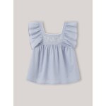 Blouse fille en plumetis brodé Blouse fille en plumetis brodé