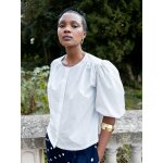 Blouse manches bouffantes femme popeline craquante