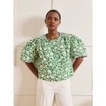 Blouse manches bouffantes femme popeline craquante