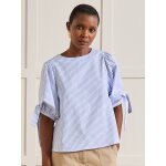 Blouse raye manches courtes ballon femme