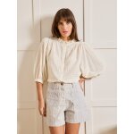 Blouse volante brode femme