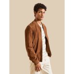 Blouson zipp� cuir velours homme