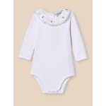 Body b�b� col en broderie anglaise - coton biologique