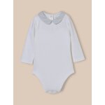 Body bb col  carreaux - coton biologique