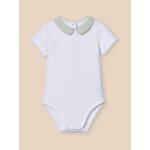 Body b�b� col ray� - coton biologique