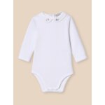 Body col brod� b�b� - coton biologique