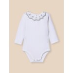 Body col en broderie anglaise - coton biologique