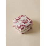 Bo�te � bijoux esprit toile de jouy