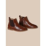 Boots bout fleuri fille en cuir