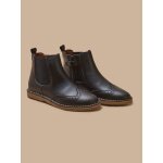 Boots bout fleuri fille en cuir