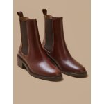Boots chelsea cuir femme