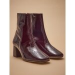Boots  talon cuir vernis femme