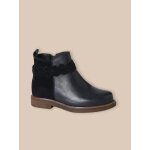 Boots tresse en cuir fille
