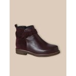 Boots tresse en cuir fille