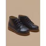 Bottines bout fleuri cuir b�b�