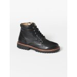 Bottines en cuir bout fleuri garon