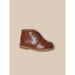Bottines festonnes en cuir bb