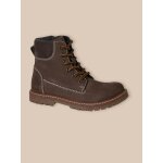 Bottines montantes en cuir garon