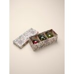 Boule de no�l en verre peinte � la main par lot de 3