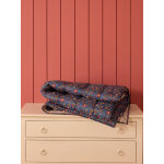 Boutis r�versible tissu indien et rayures