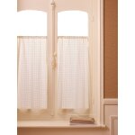 Brise - bise voile motif carreaux ton sur ton