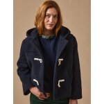 Caban court lainage femme