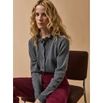 Cardigan col volant femme - collection cachemire